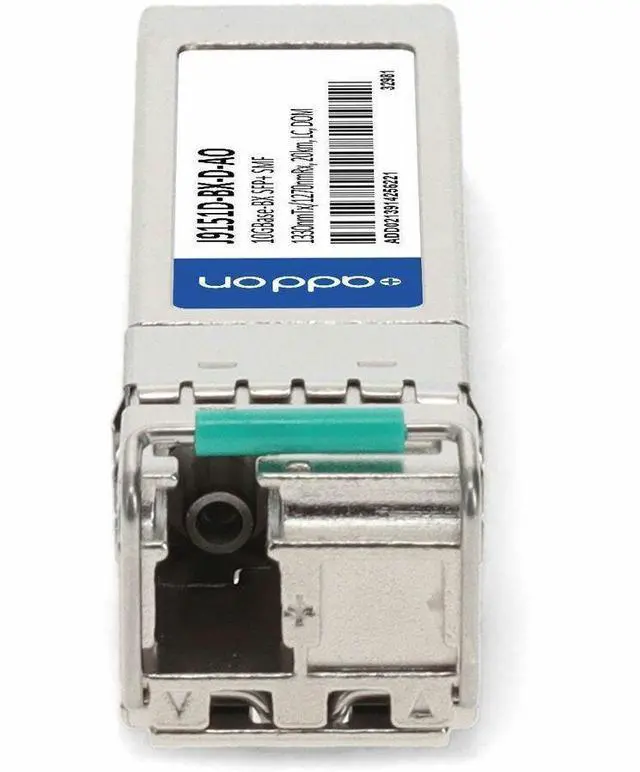 Alt view image 4 of 7 - AddOn HP SFP+ Module - For Data Networking, Optical Network - 1 x LC 10GBase-BX Network - Optical Fiber - Single-mode - 10 Gigabit Ethernet - 10GBase-BX - Hot-swappable - 1 - TAA Compliant