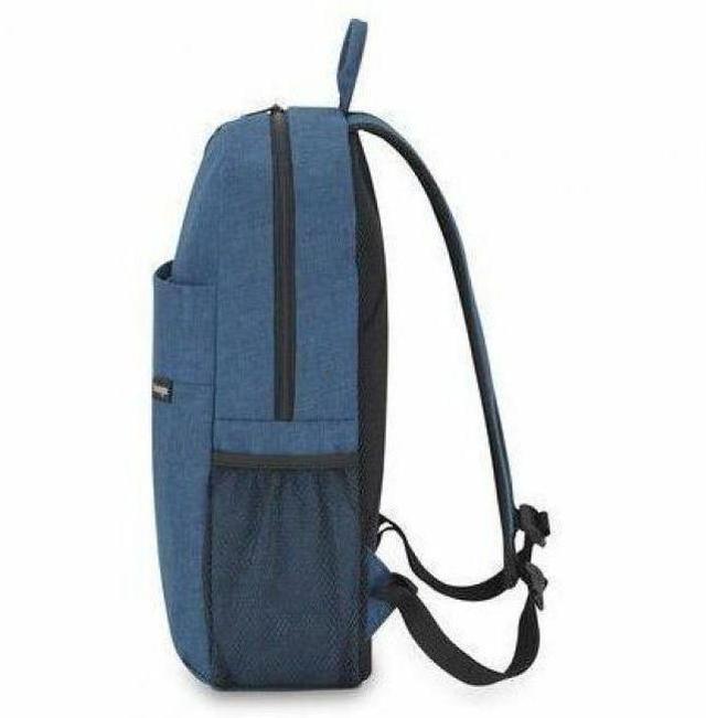 Alt view image 5 of 12 - Kensington Simply Portable Lite Carrying Case (Backpack) for 16" - Navy Blue - Water Resistant, Strain Resistant - Polyester, Mesh Fabric Body - Shoulder Strap, Handle