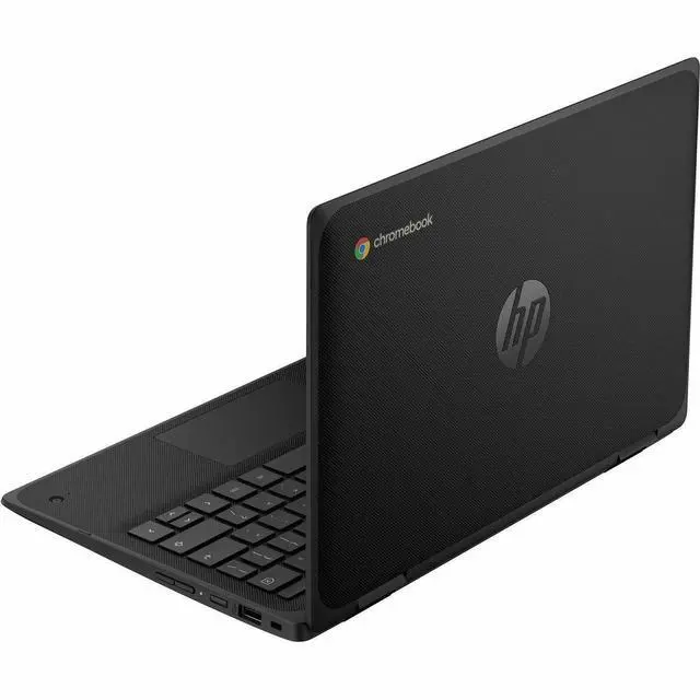 Alt view image 7 of 7 - HP Fortis Flip G1m 11.6" Touchscreen Convertible 2 in 1 Chromebook - HD - Octa-core (ARM Cortex A76 + Cortex A55) - 64 GB Flash Memory - English Keyboard - Jet Black - MediaTek Kompanio 520 Chip