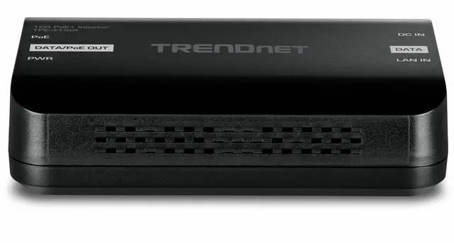 Alt view image 7 of 11 - TRENDnet 10G PoE+ Injector, TPE-315GI, Convert Non-PoE Port to a PoE+ Port, PoE (15.4W) or PoE+ (30W), 10GBASE-T Compliant, Up to 100m (328 ft.), Black
