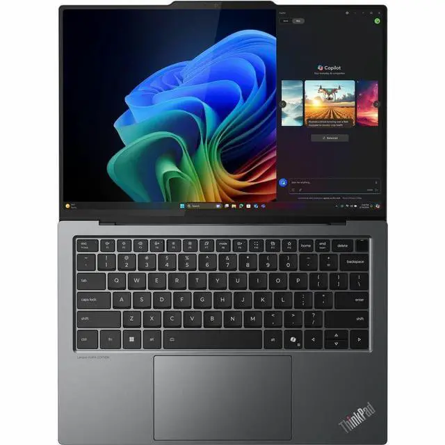 Alt view image 7 of 8 - Lenovo Thinkpad X9-14 Gen 1 14" OLED CoPilot+ PC Notebook Intel Core Ultra 7 258v Processor 32 GB LPDDR5x 1TB SSD Intel Arc Graphics Grey - 14" WUXGA OLED Display - Intel Core Ultra 7 258V -