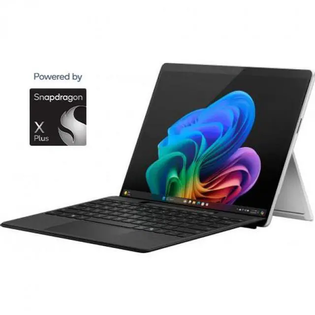 Alt view image 2 of 7 - Microsoft Surface Pro Copilot+ PC Touchscreen 13" LCD Snapdragon X Plus Processor 16GB RAM 256GB SSD (11th Edition) Platinum + Microsoft Surface Pro Keyboard for Pro (11th Edition), Pro 9, and Pr