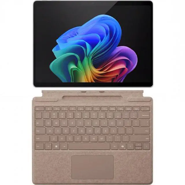 Main image of Microsoft Surface Pro Copilot+ PC Touchscreen 13" LCD Snapdragon X Plus Processor 16GB RAM 256GB SSD (11th Edition) Platinum + Microsoft Surface Pro Keyboard for Pro (11th Edition), Pro 9, and Pr