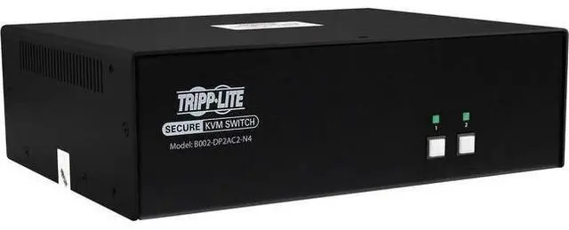 Alt view image 3 of 10 - Tripp Lite by Eaton Secure KVM Switch, 2-Port, Dual Head, DP to DP, 4K, TAA