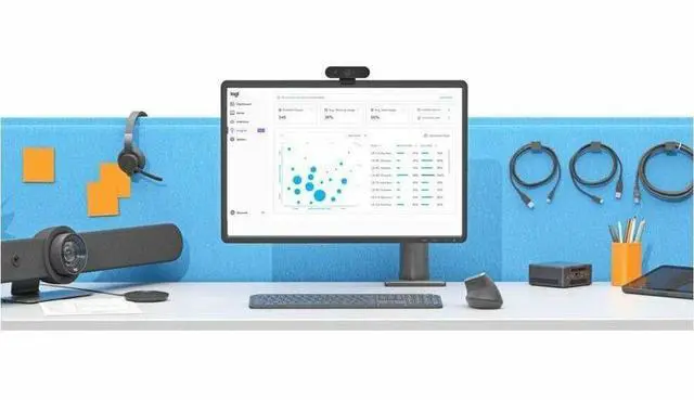 Alt view image 3 of 6 - Logitech BASE Microsoft Teams Rooms (no AV) with Tap + ASUS® NUC - For Video Conferencing, Meeting Room - 1280 x 800 Video (Live) - WXGA - 2 x HDMI Out - USB