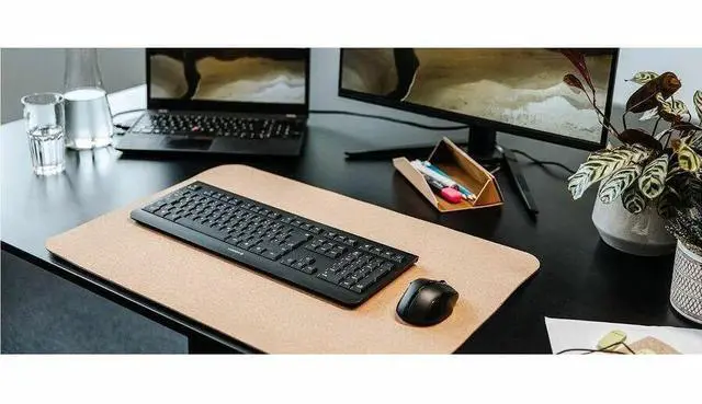 Alt view image 2 of 8 - CHERRY KW 3000 Keyboard - Wireless, Slim, USB, Quiet, Full Size, Four Hot Keys, Fold Out Feet