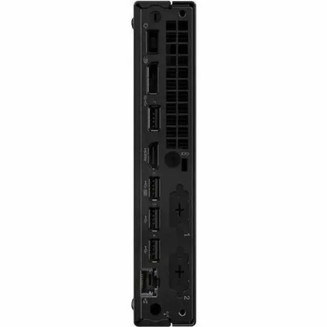 Alt view image 2 of 9 - Lenovo ThinkCentre M75q Gen 5 12RQ000PUS Desktop Computer - AMD Ryzen 3 PRO 8300GE - 16 GB - 1 TB SSD - Tiny - Black - AMD PRO 600 Chip - Windows 11 Pro - AMD Radeon 740M DDR5 SDRAM - English Keyboard