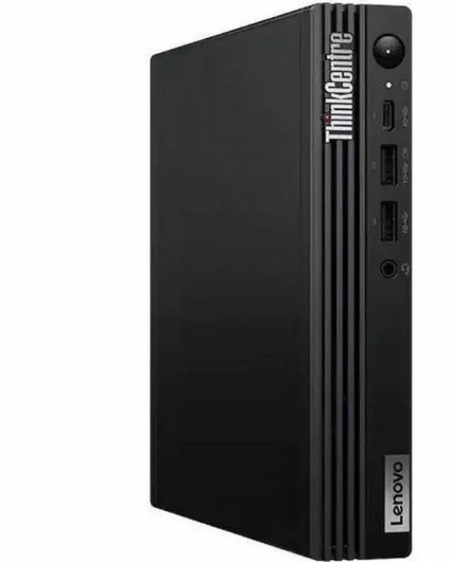 Alt view image 3 of 9 - Lenovo ThinkCentre M75q Gen 5 12RQ000PUS Desktop Computer - AMD Ryzen 3 PRO 8300GE - 16 GB - 1 TB SSD - Tiny - Black - AMD PRO 600 Chip - Windows 11 Pro - AMD Radeon 740M DDR5 SDRAM - English Keyboard