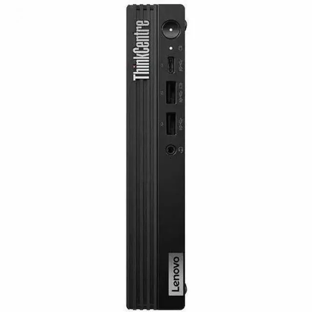 Alt view image 4 of 9 - Lenovo ThinkCentre M75q Gen 5 12RQ000PUS Desktop Computer - AMD Ryzen 3 PRO 8300GE - 16 GB - 1 TB SSD - Tiny - Black - AMD PRO 600 Chip - Windows 11 Pro - AMD Radeon 740M DDR5 SDRAM - English Keyboard