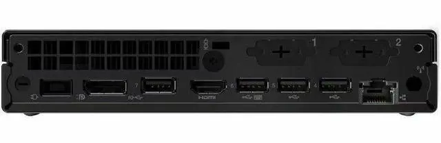 Alt view image 6 of 9 - Lenovo ThinkCentre M75q Gen 5 12RQ000PUS Desktop Computer - AMD Ryzen 3 PRO 8300GE - 16 GB - 1 TB SSD - Tiny - Black - AMD PRO 600 Chip - Windows 11 Pro - AMD Radeon 740M DDR5 SDRAM - English Keyboard