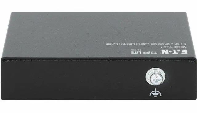 Alt view image 3 of 7 - Eaton Tripp Lite Series 5-Port 10/100/1000 Mbps Desktop Gigabit Ethernet Unmanaged Switch, Metal Enclosure - 5 Ports - Gigabit Ethernet - 10/100/1000Base-T - 2 Layer Supported - 1.60 W Power Consumpti