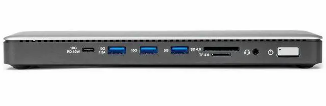 Alt view image 5 of 7 - Rocstor ThunderConnect RD12 Thunderbolt 4 Multi-Display Docking Station - Locking Slots - for Desktop PC/Notebook/Mobile Workstation/Headset/Keyboard/Mouse - Charging Capability - Memory Card Reader -
