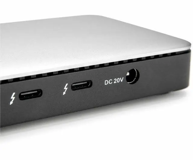 Alt view image 7 of 7 - Rocstor ThunderConnect RD12 Thunderbolt 4 Multi-Display Docking Station - Locking Slots - for Desktop PC/Notebook/Mobile Workstation/Headset/Keyboard/Mouse - Charging Capability - Memory Card Reader -