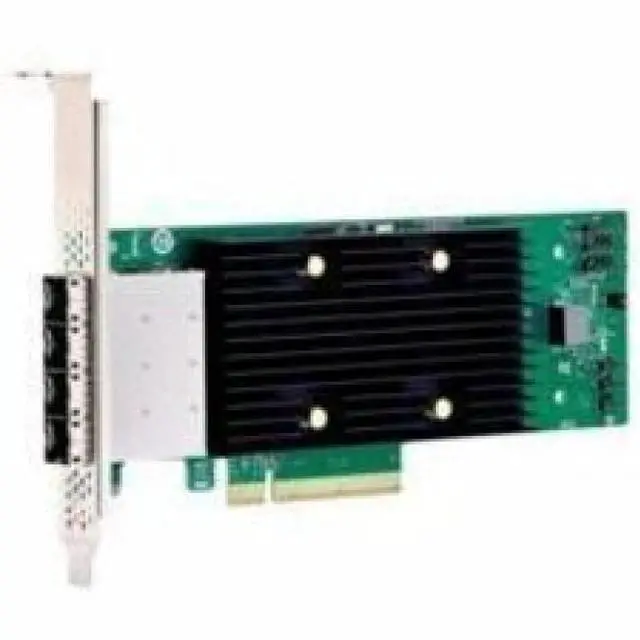 Alt view image 7 of 7 - Broadcom 9600-16e SAS Controller - 24Gb/s SAS, Serial ATA/600, NVMe - PCI Express 4.0 x8 - Low-profile - Plug-in Card - RAID Supported - 0, 1, 5, 6, 10, 50, 60, JBOD RAID Level - 4 ?4 SFF-8674 - 16 To