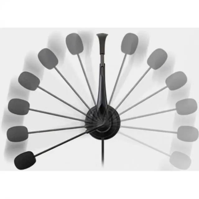 Alt view image 5 of 9 - Aluratek Wired USB Headset with Noise Reducing Boom Mic, Black AWHU01FJ