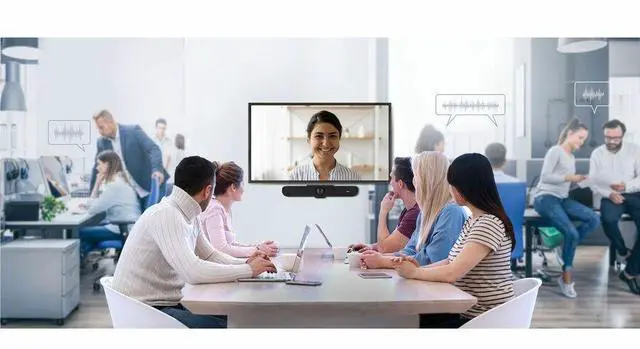 Alt view image 2 of 5 - AVer VB350 Dual Lens Enterprise-Grade 4K PTZ Video Bar for Medium & Large Rooms - For Meeting Space, Video Conferencing - Medium/Large Room Size Supported - 3840 x 2160 Video (Live) - 4K - 60 fps