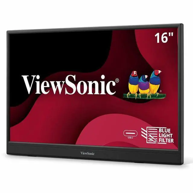 Alt view image 12 of 20 - ViewSonic VA1653 16 Inch 1080p FHD IPS Portable Monitor with Eye Care, Built-in Stand, USB C, Mini HDMI, and Protective Case External Second Screen For Laptops, PC, Mac, and Gaming Consoles