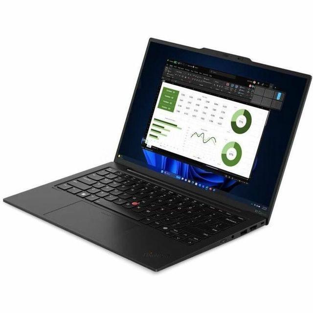 Alt view image 3 of 7 - Lenovo ThinkPad X1 Carbon Gen 12 21KC00B2US 14" Notebook - WUXGA - Intel Core Ultra 5 135U - vPro Technology - Intel Evo Platform - 16 GB - 512 GB SSD - English Keyboard - Black Paint - Intel Chi