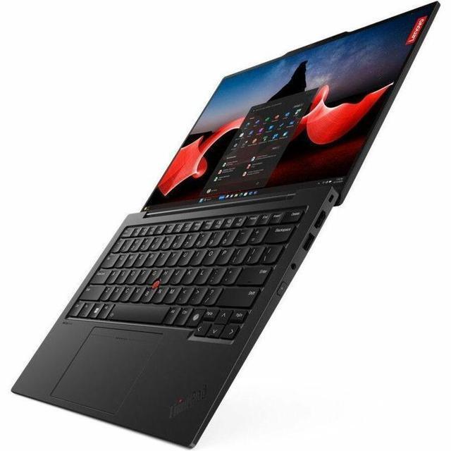 Alt view image 4 of 7 - Lenovo ThinkPad X1 Carbon Gen 12 21KC00B2US 14" Notebook - WUXGA - Intel Core Ultra 5 135U - vPro Technology - Intel Evo Platform - 16 GB - 512 GB SSD - English Keyboard - Black Paint - Intel Chi