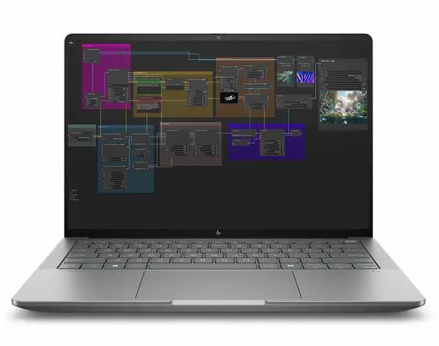 Alt view image 2 of 7 - HP ZBook Ultra G1a 14" Touchscreen Mobile Workstation - 2.8K - AMD Ryzen AI MAX PRO 380 - 16 GB - 1 TB SSD - English Keyboard - Meteor Silver - AMD Chip - 2880 x 1800 - Windows 11 Pro - AMD Radeo