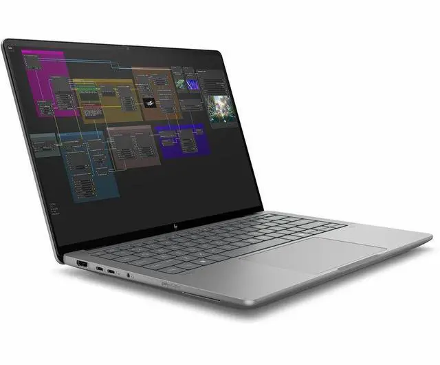 Alt view image 5 of 7 - HP ZBook Ultra G1a 14" Touchscreen Mobile Workstation - 2.8K - AMD Ryzen AI MAX PRO 380 - 16 GB - 1 TB SSD - English Keyboard - Meteor Silver - AMD Chip - 2880 x 1800 - Windows 11 Pro - AMD Radeo