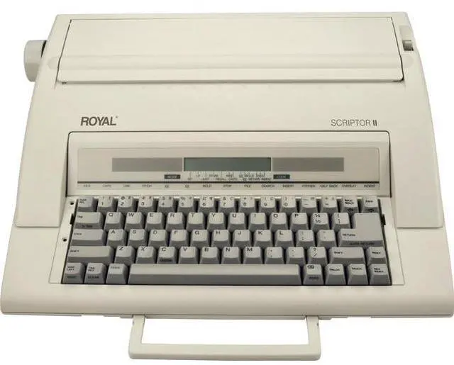 Alt view image 13 of 19 - Royal 69147T Scriptor II Personal Portable Electronic Typewriter with 20 Character, 2 Line LCD Display