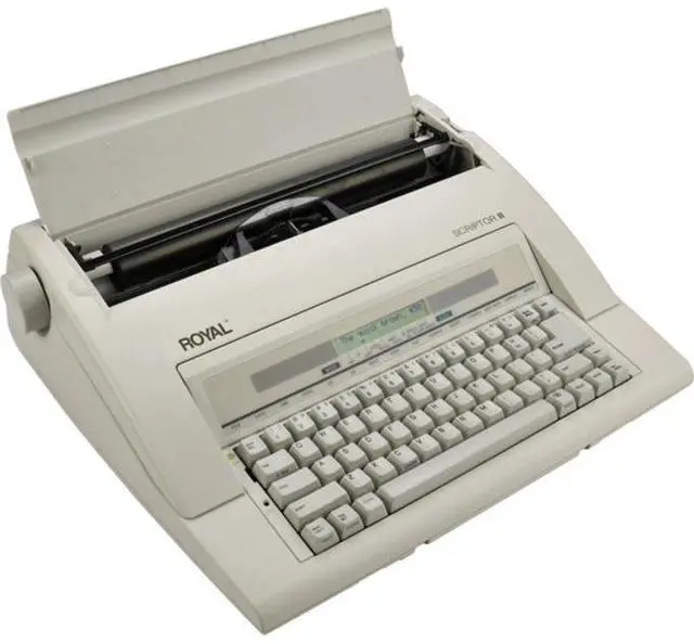 Alt view image 18 of 19 - Royal 69147T Scriptor II Personal Portable Electronic Typewriter with 20 Character, 2 Line LCD Display