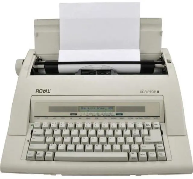 Alt view image 16 of 19 - Royal 69147T Scriptor II Personal Portable Electronic Typewriter with 20 Character, 2 Line LCD Display