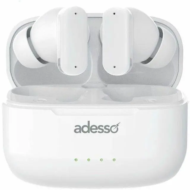 Main image of Adesso Xtream T2 Bluetooth Wireless Earbuds with ANC and Built-in Microphone - Stereo - True Wireless - Bluetooth - 32.8 ft - 20 Hz to 20 kHz - Earbud - Binaural - In-ear