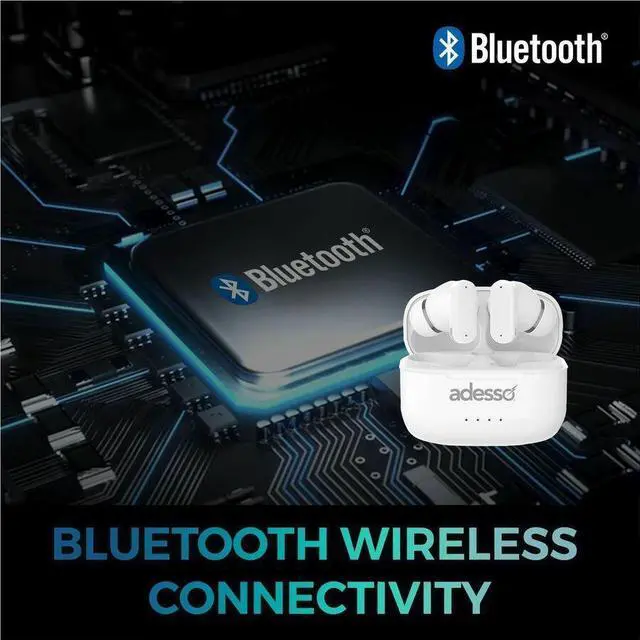 Alt view image 4 of 7 - Adesso Xtream T2 Bluetooth Wireless Earbuds with ANC and Built-in Microphone - Stereo - True Wireless - Bluetooth - 32.8 ft - 20 Hz to 20 kHz - Earbud - Binaural - In-ear