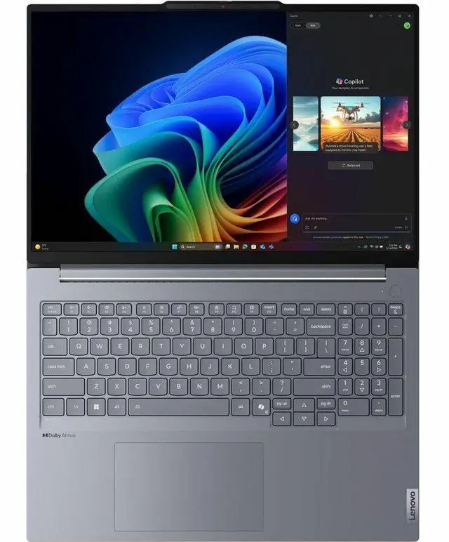 Alt view image 3 of 8 - Lenovo ThinkBook 16 G7 QOY 21NH000PUS 16" Copilot+ PC Notebook - WUXGA - Qualcomm Snapdragon X Plus X1P-42-100 - 32 GB - 1 TB SSD - English (US) Keyboard - Luna Gray - Qualcomm Chip - 1920 x 1200