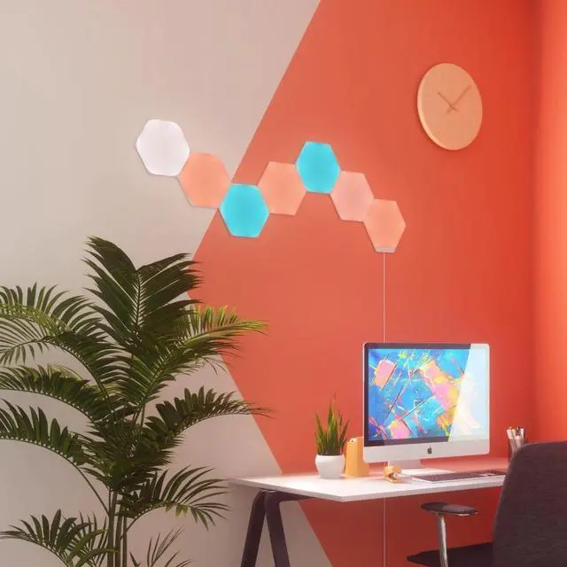 Alt view image 15 of 16 - nanoleaf NL427003HX7P Hexagon Light Panels - Smarter Kit - 7 Panels
