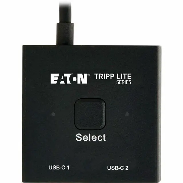 Alt view image 7 of 8 - Eaton Tripp Lite Series 2x1 Bi-Directional USB-C Switch - 8K 60 Hz Video, HDCP Passthrough, USB 3.2 Gen 2, 100W PD Charging, Black - USB Type C - 1.25 GB/s, 5 GB/s - Notebook, Portable Speaker, Smartp