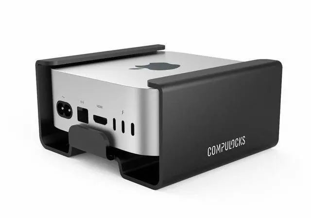 Alt view image 3 of 4 - Compulocks MMEN24 Mounting Bracket for Mac mini - Black - 100 x 100, 75 x 75 - VESA Mount Compatible - High-grade Aluminum - 1