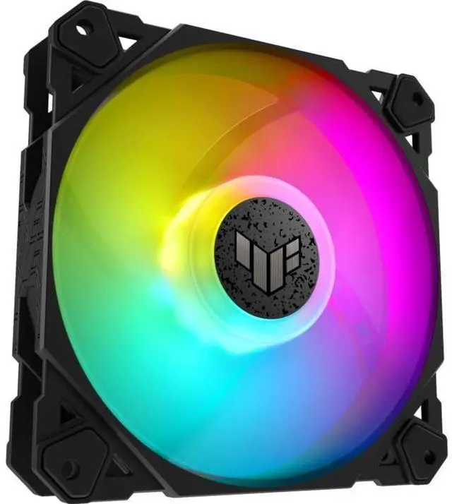 Alt view image 9 of 19 - ASUS TUF Gaming TF120 ARGB Chassis Fan 3-Pin Customizable LEDs Blade, Advanced Fluid Dynamic Bearing, 120mm PWM Control, Anti-vibration Pads, Double-layer LED Array for Computer Case & Liquid Radiator