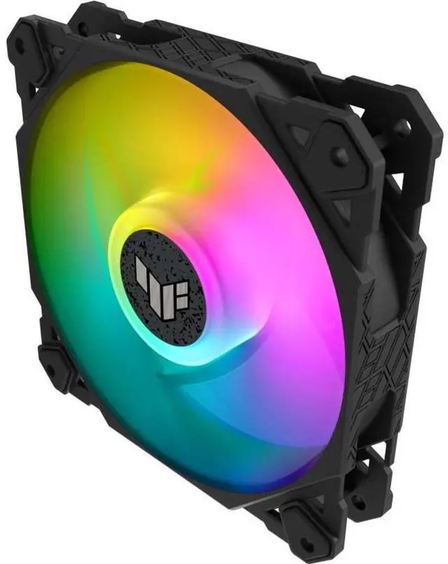 Alt view image 11 of 19 - ASUS TUF Gaming TF120 ARGB Chassis Fan 3-Pin Customizable LEDs Blade, Advanced Fluid Dynamic Bearing, 120mm PWM Control, Anti-vibration Pads, Double-layer LED Array for Computer Case & Liquid Radiator