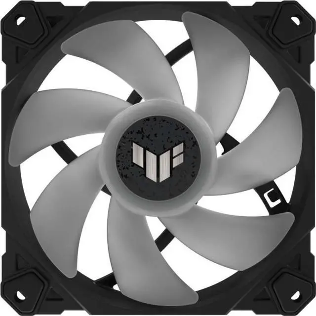 Alt view image 10 of 19 - ASUS TUF Gaming TF120 ARGB Chassis Fan 3-Pin Customizable LEDs Blade, Advanced Fluid Dynamic Bearing, 120mm PWM Control, Anti-vibration Pads, Double-layer LED Array for Computer Case & Liquid Radiator
