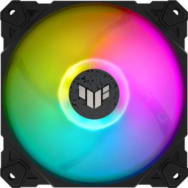 Alt view image 13 of 19 - ASUS TUF Gaming TF120 ARGB Chassis Fan 3-Pin Customizable LEDs Blade, Advanced Fluid Dynamic Bearing, 120mm PWM Control, Anti-vibration Pads, Double-layer LED Array for Computer Case & Liquid Radiator