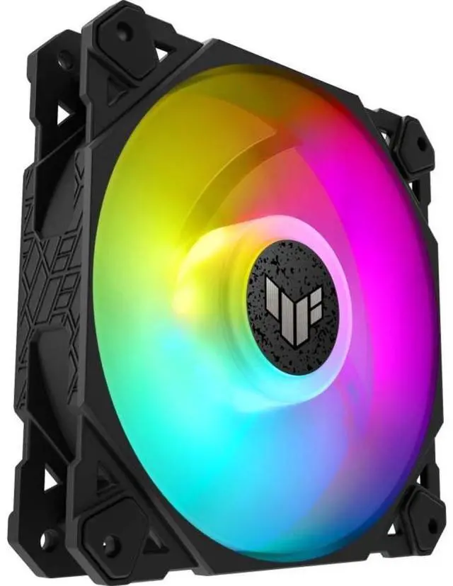 Alt view image 14 of 19 - ASUS TUF Gaming TF120 ARGB Chassis Fan 3-Pin Customizable LEDs Blade, Advanced Fluid Dynamic Bearing, 120mm PWM Control, Anti-vibration Pads, Double-layer LED Array for Computer Case & Liquid Radiator