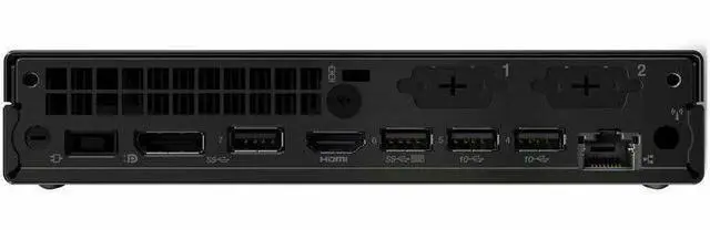 Alt view image 5 of 8 - Lenovo ThinkCentre M90q Gen 5 12TH000YUS Desktop Computer - Intel Core i5 14th Gen i5-14500 - vPro Technology - 16 GB - 256 GB SSD - Tiny - Black - Intel Q670 Chip - Windows 11 Pro - Intel UHD Graphic