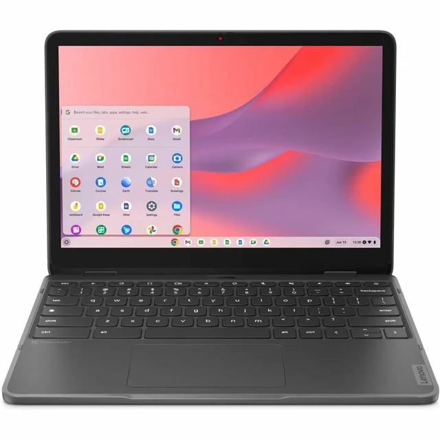 Alt view image 3 of 7 - Lenovo 500e Yoga Chromebook Gen 4 82W40026US 12.2" Touchscreen Convertible 2 in 1 Chromebook - WUXGA - Intel N-Series N200 - 8 GB - 128 GB Flash Memory - English Keyboard - Graphite Gray - Intel