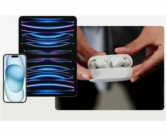 Alt view image 5 of 8 - Belkin SoundForm Rhythm True Wireless Earbuds - White