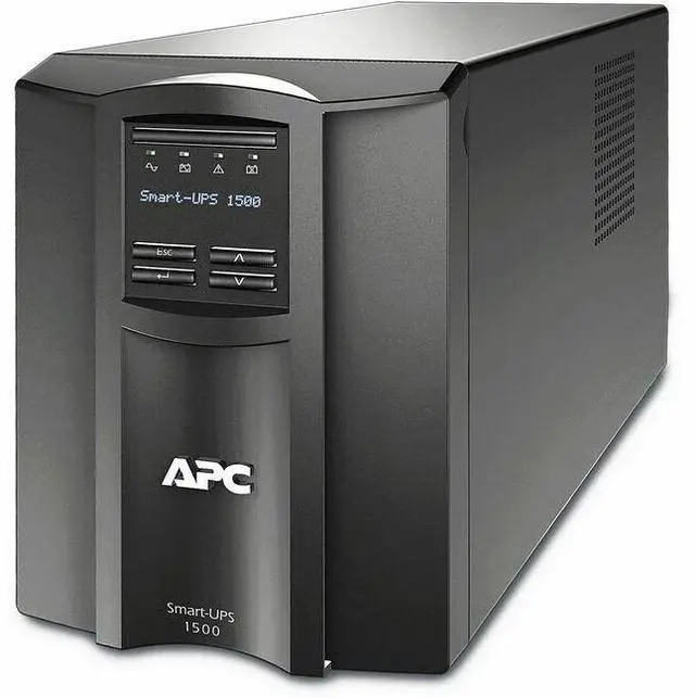 Main image of APC Smart-UPS 1.5kVA 120V SHIPBOARD - Tower - 3 Hour Recharge - 5 Minute Stand-by - 120 V Input - 120 V AC Output - Sine Wave - 8 x NEMA 5-15R Receptacle(s) - 8 x Battery/Surge Outlet - TAA Compliant