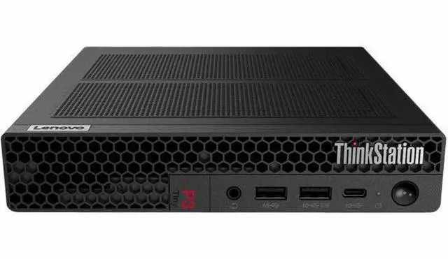 Alt view image 2 of 7 - Lenovo ThinkStation P3 30H0006NUS Workstation - 1 Core i7 14th Gen i7-14700 - vPro Technology - 64 GB - 2 TB SSD - Tiny - Black - Intel Q670 Chip - Windows 11 Pro - 1 T400 4 GB Graphics - NVMe Control