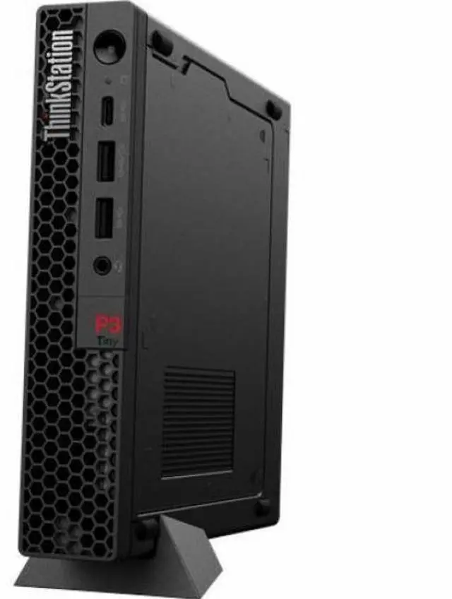 Alt view image 3 of 7 - Lenovo ThinkStation P3 30H0006NUS Workstation - 1 Core i7 14th Gen i7-14700 - vPro Technology - 64 GB - 2 TB SSD - Tiny - Black - Intel Q670 Chip - Windows 11 Pro - 1 T400 4 GB Graphics - NVMe Control