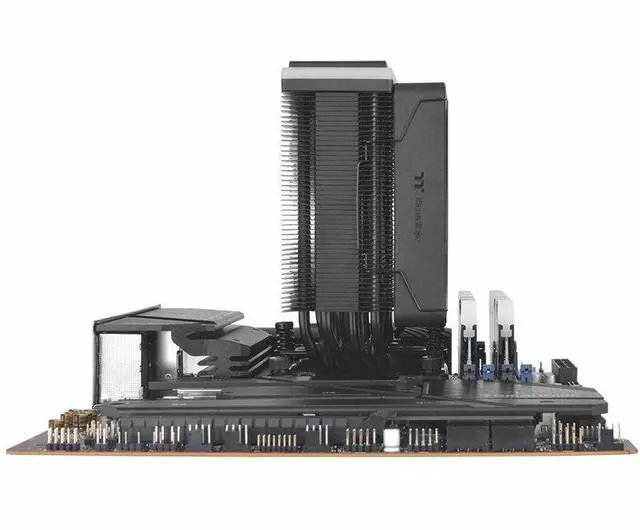 Alt view image 4 of 13 - Thermaltake ASTRIA 200 ARGB Lighting CPU Cooler - 4.72" Maximum Fan Diameter - 1 x Fan(s) - 4 x Heat Pipe(s) - 65 CFM Maximum Airflow - 1800 rpm - 5V ARGB Header, 2510 - 4Pin - Compatible Intel S