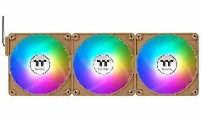 Alt view image 7 of 18 - Thermaltake CT140 EX Reverse ARGB Sync PC Cooling Fan 3 Pack, 500~1800 RPM, 5V Mobo Sync, 16.8 Million Colors 9 LEDs, MagForce 2.0 Connectors, Hydraulic Bearing, Gravel Sand, CL-F228-PL14GS-A