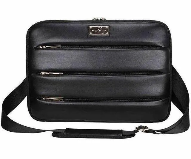 Main image of Sandy Lisa La Jolla Carrying Case (Sleeve) for 14" Notebook - Black - Shoulder Strap - 10.2" Height x 14.2" Width x 1" Depth