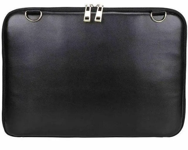 Alt view image 4 of 9 - Sandy Lisa La Jolla Carrying Case (Sleeve) for 14" Notebook - Black - Shoulder Strap - 10.2" Height x 14.2" Width x 1" Depth