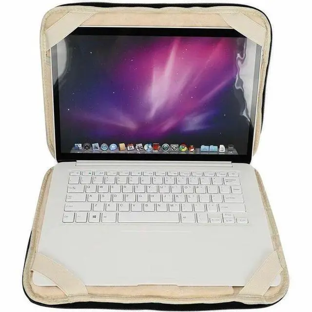 Alt view image 5 of 9 - Sandy Lisa La Jolla Carrying Case (Sleeve) for 14" Notebook - Black - Shoulder Strap - 10.2" Height x 14.2" Width x 1" Depth